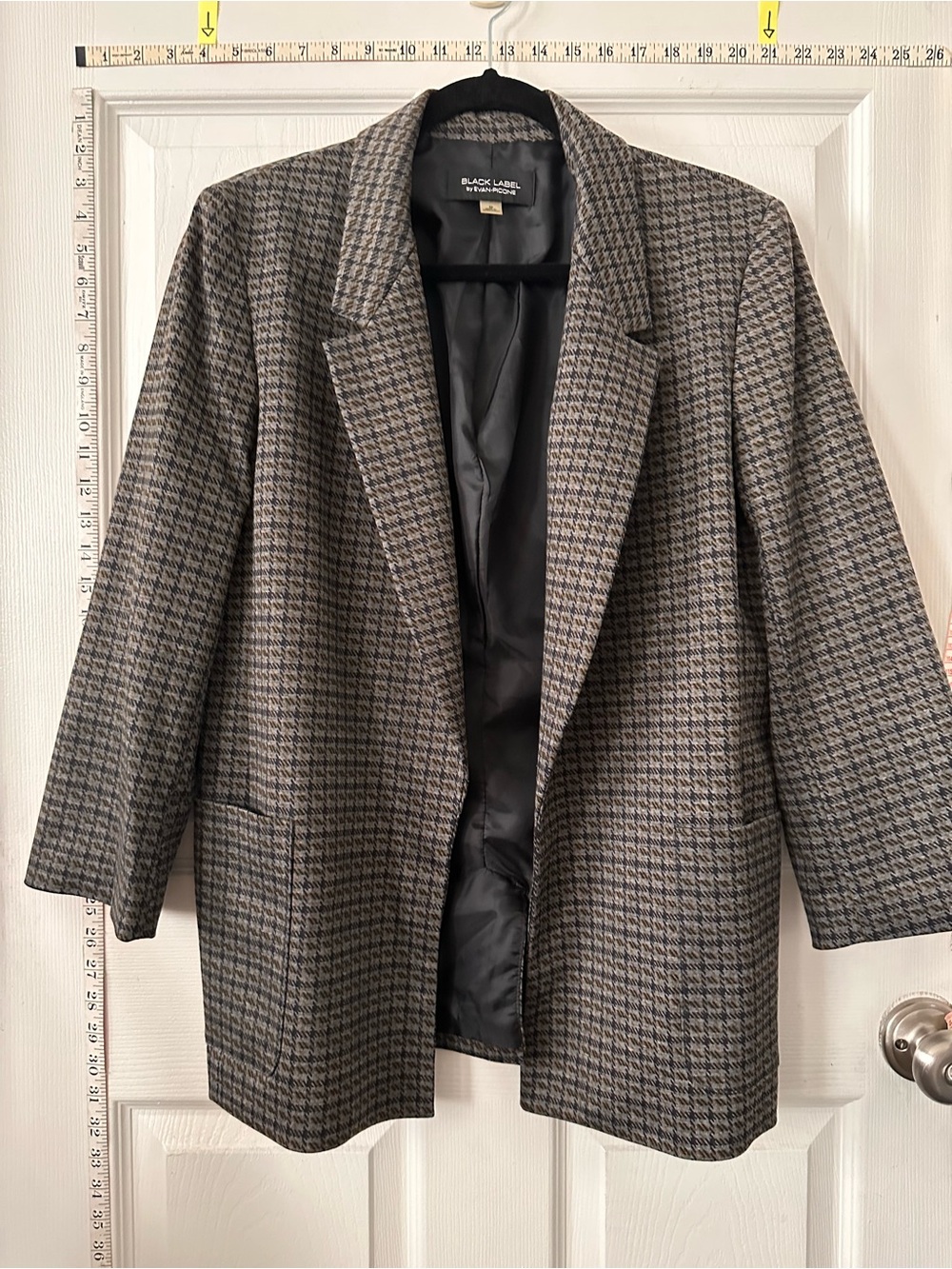 Gray Houndstooth Women's Blazer